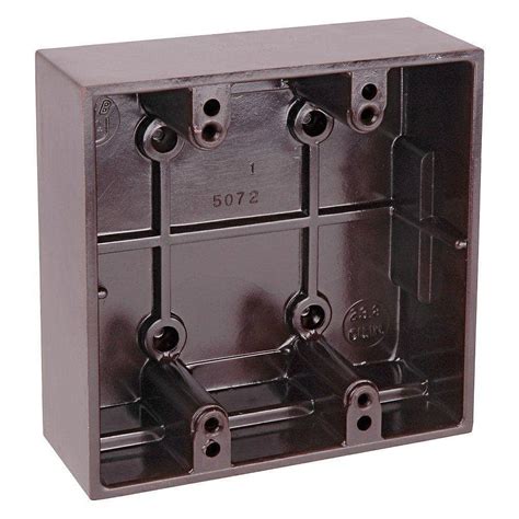 2 gang metal handy box|double gang surface mount box.